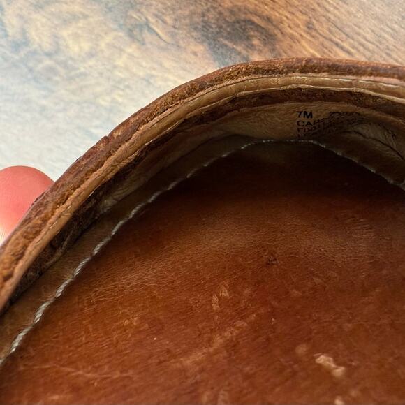 FRYE CARSON Brown Woven Leather Ballet Flats Women’s Size  7 - Picture 12 of 16